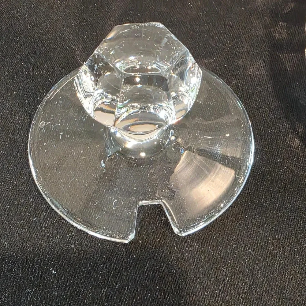 ROGASKA Crystal Jam Jar Honey Pot‎ w/ Lid Starburst Glass Condiment Pot Clear
